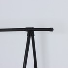 Вешалка напольная для одежды с корзиной LaDо́m, на колесах, 55×42×160 см, цвет чёрный - Фото 3
