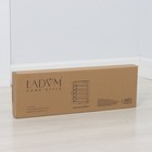 Полка для обуви с чехлом LaDо́m, 5 уровней, 60×30×90 см, серая - Фото 6