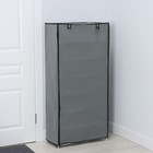 Полка для обуви с чехлом LaDо́m, 7 уровней, 60×30×123 см, серая - Фото 2