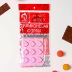Форма для шоколада Доляна «Сердечко», силикон, 21×10 см, 15 ячеек (2,7×2,8 см), цвет МИКС - Фото 5