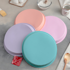 Форма силиконовая для выпечки Доляна «Рифлёный круг», d=25 см, цвет МИКС - Фото 2