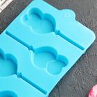 Форма для леденцов Доляна «Влюблённость», силикон, 9.5×24×1 см, 6 ячеек (4.2×3.3 см), с палочками, МИКС - Фото 4