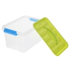 Контейнер для хранения, крышка с ручкой на защелке, 28×19×16 см, цвет МИКС - Фото 2