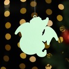 Ёлочная игрушка "Дракоша", дерево, двухслойный, зеленый 9945990