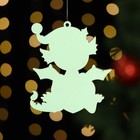 Ёлочная игрушка "Дракон любви ", дерево, двухслойный, зеленый 9946002