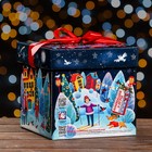 Подарочная коробка "Праздник в городе" , Коробка крышка-дно , 17,5 х 17,5 х 17 см - фото 7826945