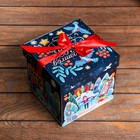 Подарочная коробка "Праздник в городе" , Коробка крышка-дно , 17,5 х 17,5 х 17 см - фото 7826948