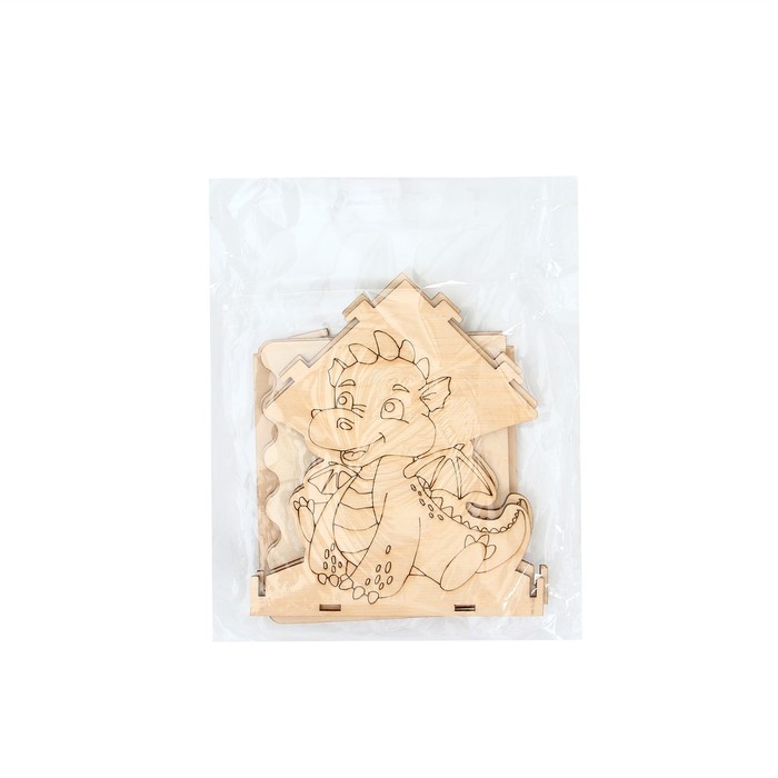 Кормушка из дерева своими руками «Новогодний дракон», 14.5 × 14.5 × 17.5 см, Greengo - фото 1909355502