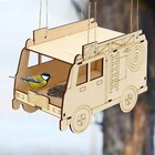 Деревянная кормушка-конструктор «Пожарная машина» своими руками, 22 × 12 × 14 см, Greengo - Фото 1