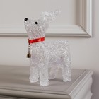 УЦЕНКА Светодиодная фигура «Олень с колокольчиком» 18×25×8 см, акрил, 20 LED, батарейки ААх2, свечение белое 10136803