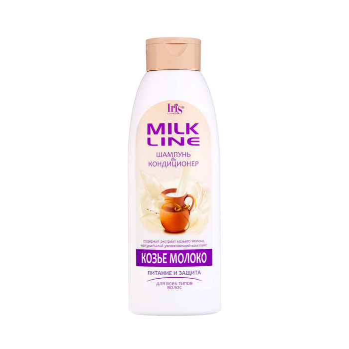 Шампунь-кондиционер для волос Iris Cosmetic «Козье молоко», питание и защита, 500 мл - Фото 1
