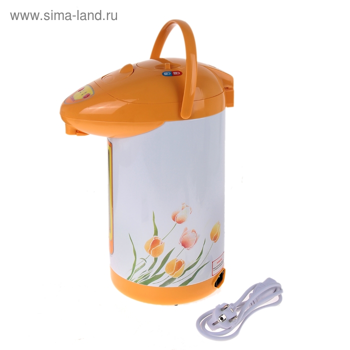 Термопот Sakura SA-353WY, 750 Вт, 3.5 л, бело-жёлтый - Фото 1