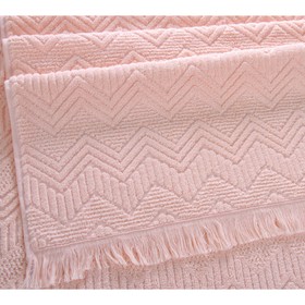 Маxровое полотенце «Бавария», размер 50x90 см, цвет персик