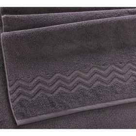 Полотенце махровое «Бремен», 500 гр, размер 50x90 см, цвет серый шато
