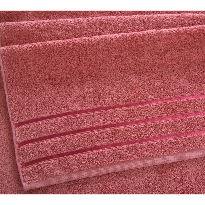 Маxровое полотенце «Мадейра», размер 33x70 см, цвет терракот