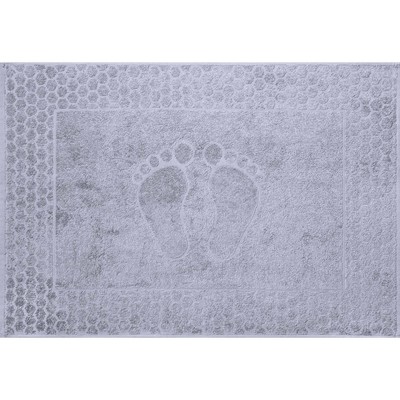 Маxровое полотенце «Утро ножки», размер 50x70 см, цвет платина