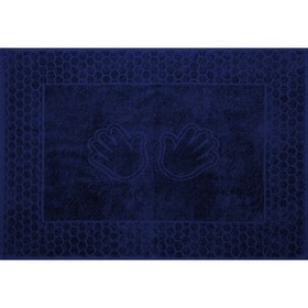Полотенце махровое «Утро ручки», 400 гр, размер 50x70 см, цвет тёмно-синий