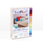 Простыня на резинке ТЕКС-Дизайн, трикотаж, размер 90х200х20 см, цвет бордовый - Фото 2