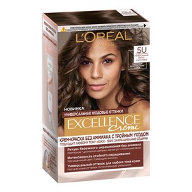 Крем-краска для волос L'Oreal Excellence Creme Universal Nudes, 5U универсальный светло-каштановый