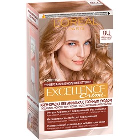 Крем-краска для волос L'Oreal Excellence Creme Universal Nudes, 8U универсальный светло-русый