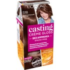 Краска-уход для волос L'oreal Casting Creme Gloss, без аммиака, оттенок 518 карамельное мокко - фото 301676569