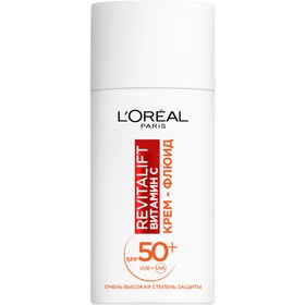 Крем-флюид для лица L’OREAL «Ревиталифт», с витамином С, SPF50, 50 мл