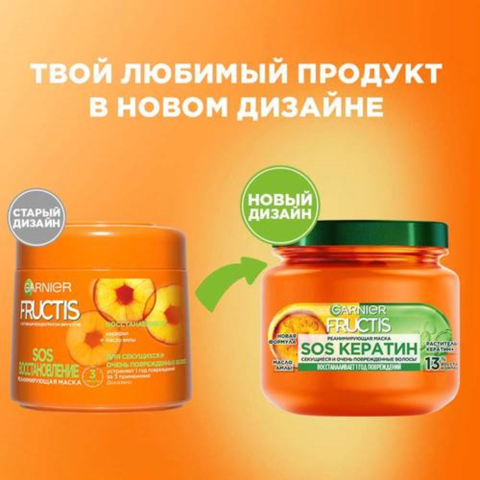 Маска для волос Fructis «SOS КЕРАТИН», 320 мл (10132067) - Купить по цене  от 624.00 руб. | Интернет магазин SIMA-LAND.RU