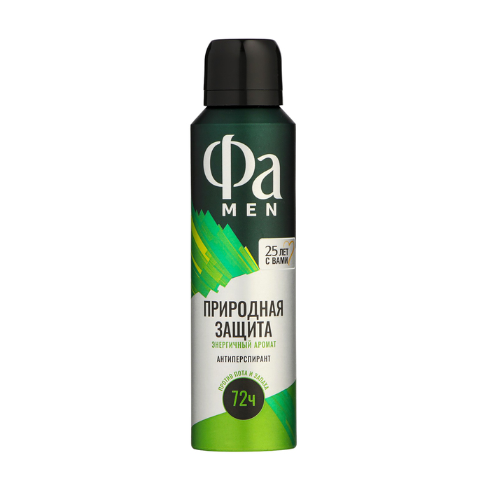 

Антиперспирант-аэрозоль Фа Men "Природная защита" энергичный аромат, 150 мл