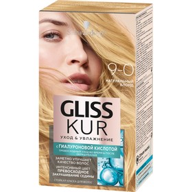 Краска для волос Gliss Kur, 9-0 натуральный блонд, 143 мл