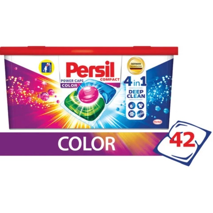 Средство для стирки Persil Caps Color, 4 в 1, 42 шт