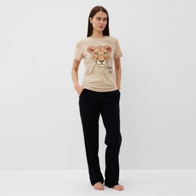 Пижама женская (футболка и брюки) KAFTAN "Lion" размер 40-42