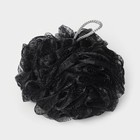 Мочалка для тела «Шар», 50 гр, цвет чёрный - Фото 2
