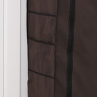 Обувница, 9 ярусов, 60×30×155 см, цвет коричневый - Фото 3