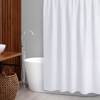 Штора для ванной комнаты, 180×180 см, 12 колец, PEVA , цвет белый - Фото 1