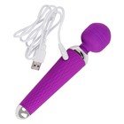 Вибратор массажный, 16 режимов, 20×4 см, фиолетовый - Фото 2