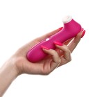 Бесконтактный вакуумно-волновой стимулятор клитора и сосков, 7 режимов, красный - Фото 3