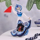 Сувенир кукла, гжель, 11 см, керамика - фото 24525940