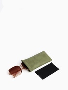 Чехол для очков «Сиена», на хлопушке, длина 17.5 см, зелёный - Фото 3