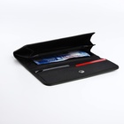 Кошелёк женский на магните, 20×3×9 см, однотонный, тёмно-зелёный - Фото 2