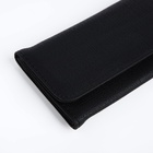 Кошелёк женский на магните, 20×3×9 см, однотонный, чёрный - Фото 3