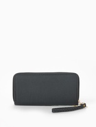 Кошелёк женский на молнии с ручкой, 19×2×10 см, чёрный - Фото 4