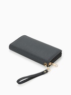 Кошелёк женский на молнии с ручкой, 19×2×10 см, чёрный - Фото 6