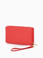 Кошелёк женский на молнии с ручкой, 19×2×10 см, алый - Фото 7