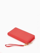 Кошелёк женский на молнии с ручкой, 19×2×10 см, алый - Фото 6