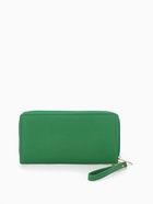 Кошелёк женский на молнии с ручкой, 19×2×10 см, ярко-зелёный - Фото 4