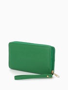 Кошелёк женский на молнии с ручкой, 19×2×10 см, ярко-зелёный - Фото 7