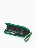 Кошелёк женский на молнии с ручкой, 19×2×10 см, ярко-зелёный - Фото 3