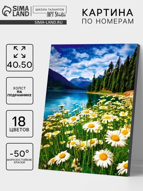Картина по номерам на холсте с подрамником 