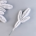 Литая веточка заснеженная, 27×9 см, набор 3 шт. - фото 57986798