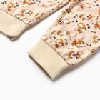 Пижама детская, цвет молочный/корги, рост 116 см - фото 23311563